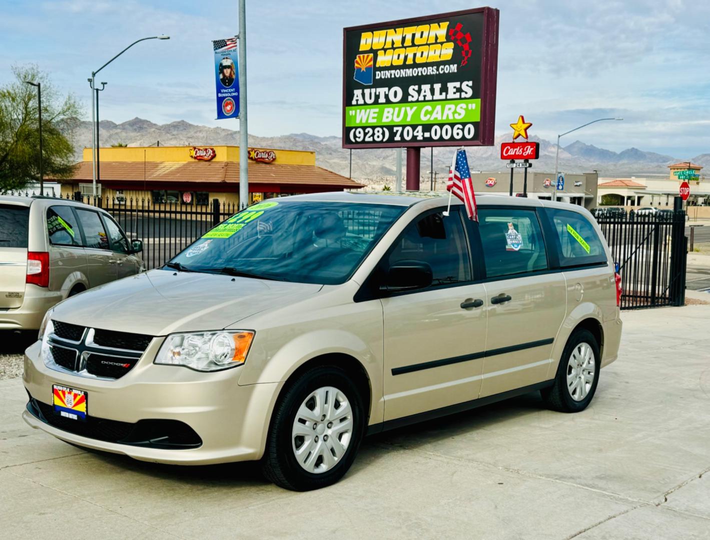 2016 gold Dodge Grand Caravan (2C4RDGBG3GR) , located at 2190 Hwy 95, Bullhead City, AZ, 86442, (928) 704-0060, 0.000000, 0.000000 - 2016 Dodge Grand Caravan SE. *1 owner. Only 52k original miles. Super clean. elderly owned. Brand new tires. Completely serviced. Free Warranty. Free carfax. - Photo#0